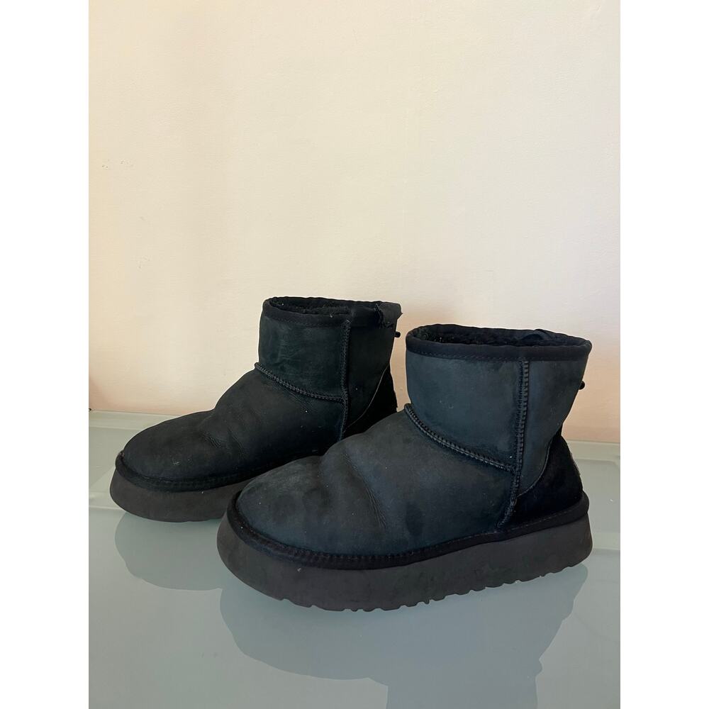 Ugg Classic Platform Black Mini Platform Suede Wo… - image 1